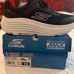 Skechers Black and White Go Run Sneakers